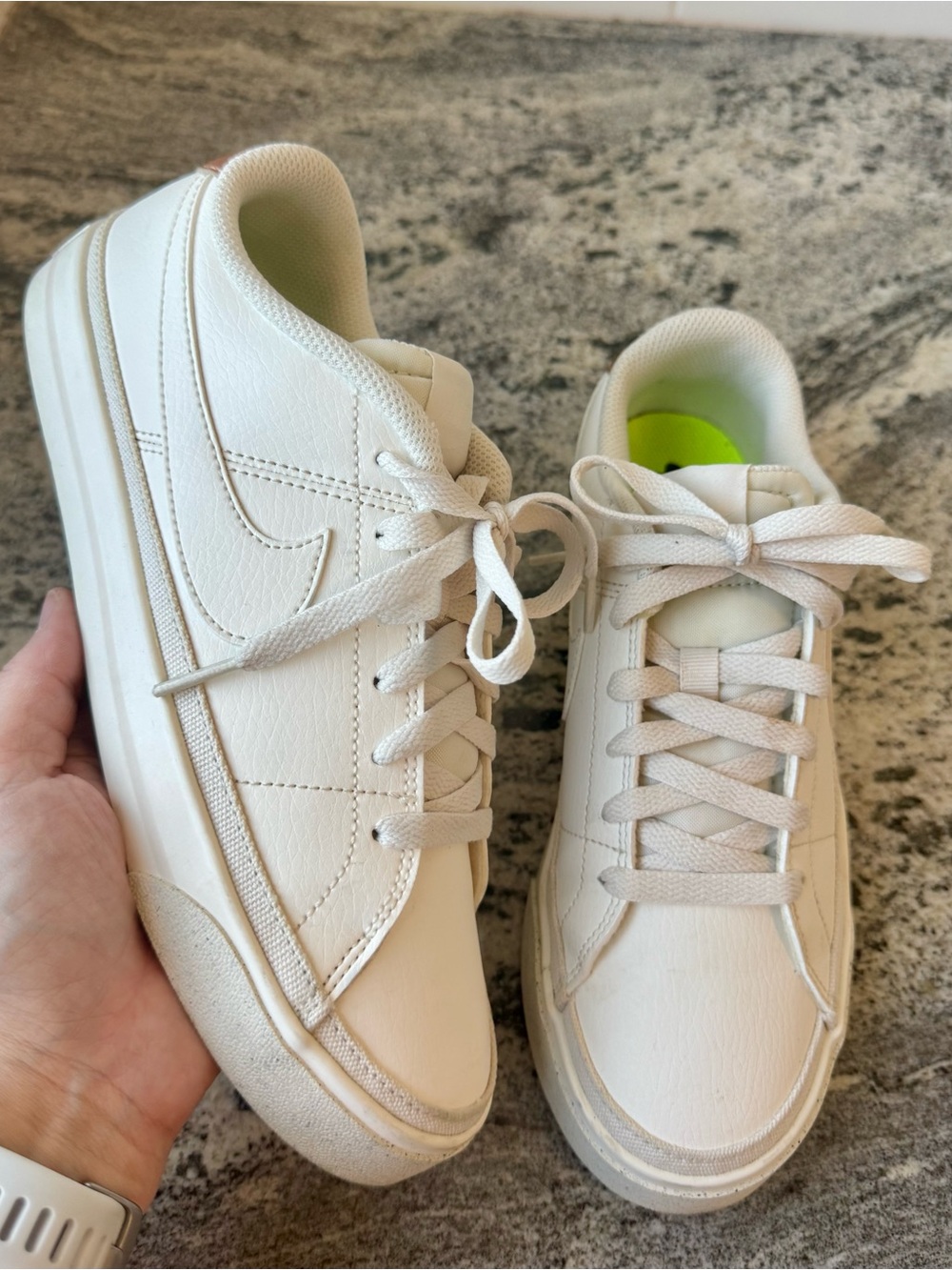 Nike Court Legacy Next Nature variation in Sail / Rose Gold. Size 8. EUC